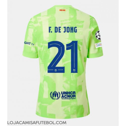 Camisa de Futebol Barcelona Frenkie de Jong #21 Equipamento Alternativo 2024-25 Manga Curta